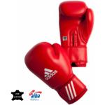 Boxerské rukavice adidas červenej farby z hovädzej kože 