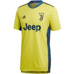 Pánske Futbalové dresy adidas žltej farby v športovom štýle z polyesteru s motívom Juventus 