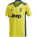 Futbalové dresy adidas žltej farby v športovom štýle z polyesteru s motívom Juventus 