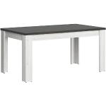 Jedálenské stoly sivej farby v minimalistickom štýle z borovicového dreva so zásuvkami 