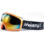 Lyžiarske okuliare Meatfly oranžovej farby v športovom štýle z kovu 