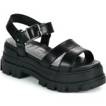 Dámske Sandále Buffalo čiernej farby zo syntetiky vo veľkosti 41 v zľave na leto 