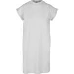 Dámske Krátke šaty sivej farby v ležérnom štýle z bavlny vo veľkosti XXL s krátkymi rukávmi 