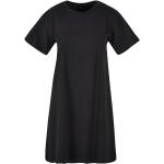 Dámske Šaty pre moletky čiernej farby z bavlny vo veľkosti 4 XL s okrúhlym výstrihom 