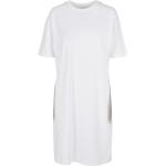 Dámske Šaty pre moletky BIO bielej farby z bavlny vo veľkosti 4 XL s okrúhlym výstrihom udržateľná móda 