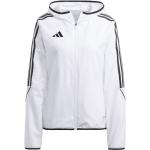 Dámske Športové bundy adidas Tiro 23 bielej farby zo sieťoviny vo veľkosti XXL na zips Kapucňa udržateľná móda 
