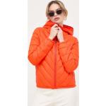 Dámske Designer Krátke bundy HUGO BOSS BOSS nepremokavé oranžovej farby z polyamidu vo veľkosti S v zľave udržateľná móda 