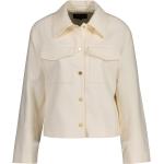 Dámske Krátke bundy Gant bielej farby vo veľkosti L na gombíky udržateľná móda 
