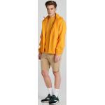 Pánska Jesenná móda Gant žltej farby z polyesteru zapínanie so zipsom s kapucňou udržateľná móda 