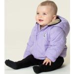 Detské zimné bundy fialovej farby z polyesteru do 12 mesiacov 