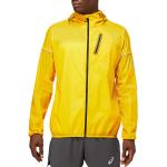 Pánska Jesenná móda Asics Fujitrail žltej farby vo veľkosti XS s kapucňou Zľava 