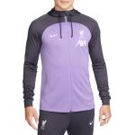 Jesenná móda Nike fialovej farby vo veľkosti XXL s kapucňou s motívom FC Liverpool Zľava 