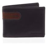 Pánske Kožené peňaženky Sendi Design čiernej farby v biznis štýle 