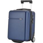Detské Malé cestovné kufre modrej farby z polyesteru na zips integrovaný zámok objem 19 l 