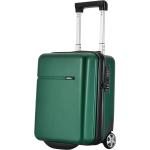 Detské Malé cestovné kufre zelenej farby z polyesteru na zips integrovaný zámok objem 19 l 