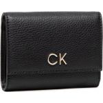 Dámske Designer Luxusné peňaženky Calvin Klein čiernej farby z polyuretánu Vegan 