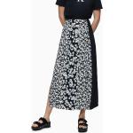 Dámske Designer Riflové sukne Calvin Klein s kvetinovým vzorom s dĺžkou: Maxi na zips 