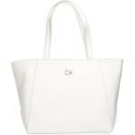 Dámske Designer Luxusné kabelky Calvin Klein bielej farby 