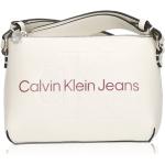 Dámske Designer Luxusné kabelky Calvin Klein bielej farby v zľave 