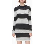 Dámske Designer Mini šaty Calvin Klein sivej farby z bavlny 