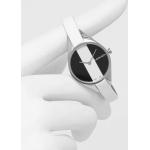 Dámske Náramkové hodinky Calvin Klein bielej farby v zľave s oceľ remienkom  materiál púzdra Oceľ s minerálnym sklíčkom 