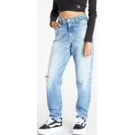 Dámska Designer Jesenná móda Calvin Klein Jeans modrej farby mom so šírkou 27 s dĺžkou 28 Zľava 