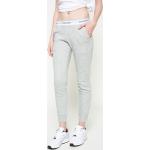 Dámske Športové nohavice Calvin Klein Jeans sivej farby z bavlny v zľave 
