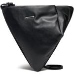 Dámske Designer Kožené kabelky Calvin Klein CK čiernej farby z koženky v zľave 