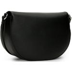 Dámske Designer Sedlové kabelky Calvin Klein CK čiernej farby z koženky 