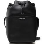 Dámske Designer Kabelky vrece Calvin Klein CK čiernej farby z koženky v zľave 