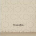 Dámske Designer Kožené kabelky Calvin Klein CK béžovej farby z koženky v zľave 