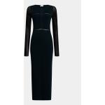Dámske Designer Denné šaty Calvin Klein čiernej farby zo syntetiky vo veľkosti XXL v zľave 