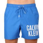 Designer Plavecké šortky Calvin Klein svetlo modrej farby z polyesteru v zľave na jar 