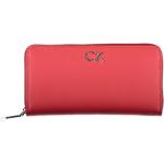 Pánske Designer Luxusné peňaženky Calvin Klein červenej farby 
