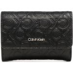 Dámske Designer Malé peňaženky Calvin Klein CK čiernej farby z koženky 