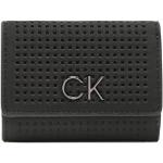 Dámske Designer Malé peňaženky Calvin Klein čiernej farby z koženky v zľave 