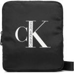 Pánske Designer Tašky cez rameno Calvin Klein čiernej farby z polyesteru na zips 