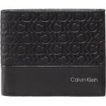 Pánske Designer Luxusné peňaženky Calvin Klein čiernej farby z koženky 