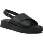 Dámske Designer Sandále na platforme Calvin Klein čiernej farby vo veľkosti 38 na leto 