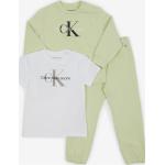 Dievčenské Designer Detské tričká Calvin Klein BIO bielej farby do 9 mesiacov 3 ks balenie v zľave udržateľná móda 