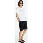 Pánske Tričká Calvin Klein bielej farby vo veľkosti XL s okrúhlym výstrihom 