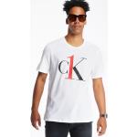 Pánske Tričká Calvin Klein bielej farby vo veľkosti XL 