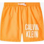 Chlapčenské Designer Detské plavky Calvin Klein Underwear horčicovej farby v zľave 