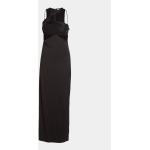 Dámske Designer Spoločenské šaty Calvin Klein čiernej farby z viskózy vo veľkosti S v zľave 