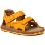 Dievčenské Kožené sandále Camper oranžovej farby na leto 