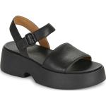 Dámske Kožené sandále Camper čiernej farby vo veľkosti 35 v zľave na leto 
