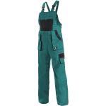 Canis (CXS) Dámske pracovné nohavice s náprsenkou CXS LUXY SABINA - Zelená / čierna | 52