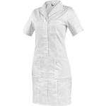 Dámske Puzdrové šaty bielej farby z bavlny vo veľkosti XL s krátkymi rukávmi na Svadbu 