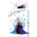 Detské posteľné súpravy carbotex bielej farby z bavlny 100x135 s motívom Frozen Anna 
