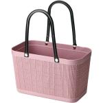 Dámske Nákupné tašky Carla ružovej farby z polyvinylchloridu v zľave 